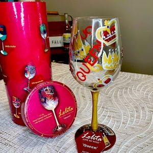 👑 Queen 👑 Lolita Designer Wine Glass 🍷